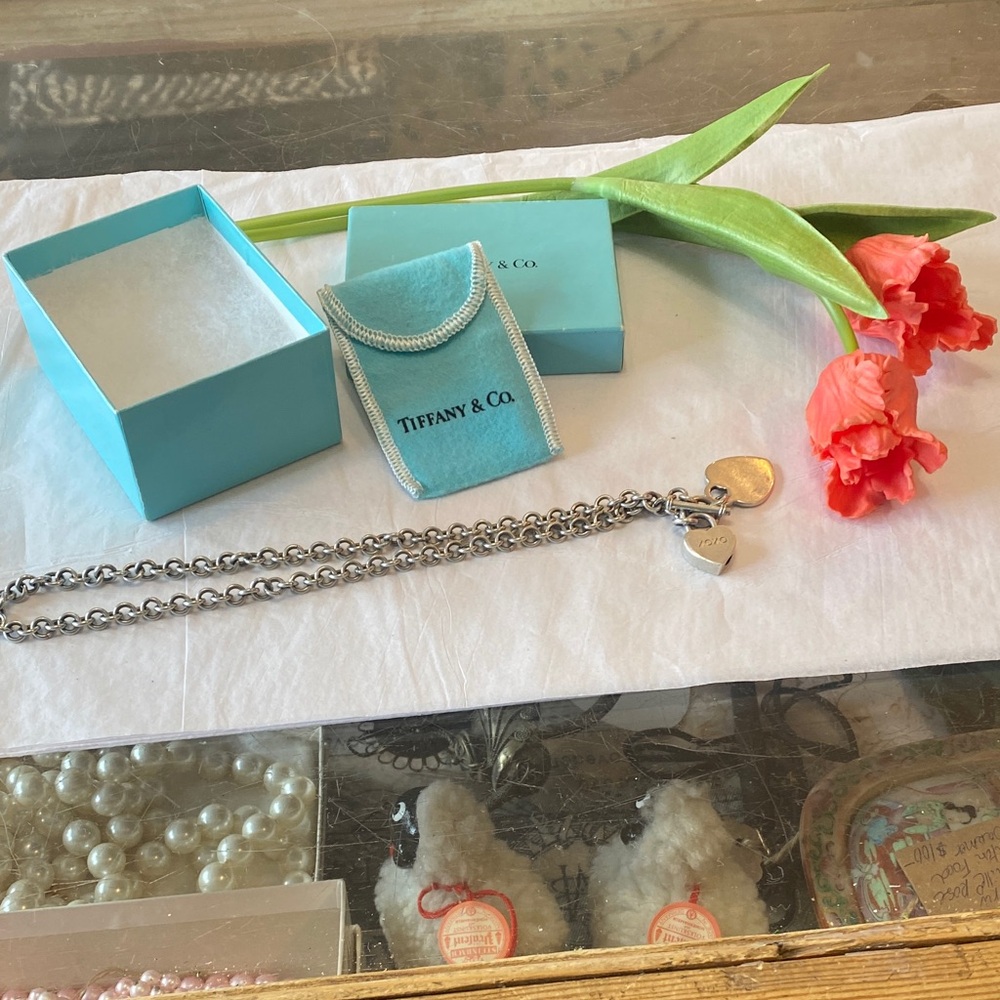 Tiffany & Co. Silver Heart Charm necklace